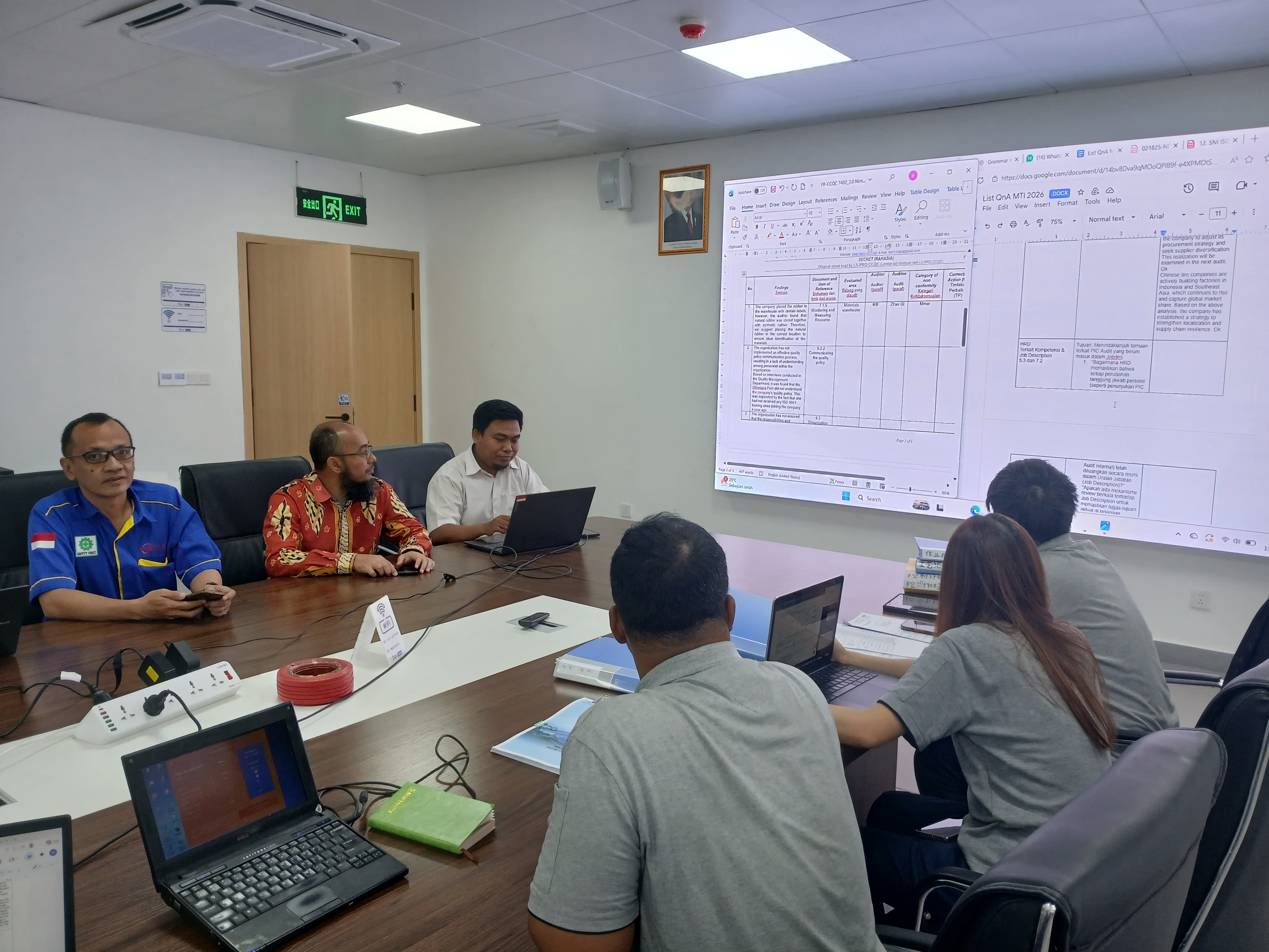 Audit sertifikasi produk Ban di PT Matahari Tire Indonesia