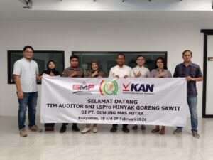 Sertifikasi Awal PT Gunung Mas Putra Produk Minyak Goreng Sawit